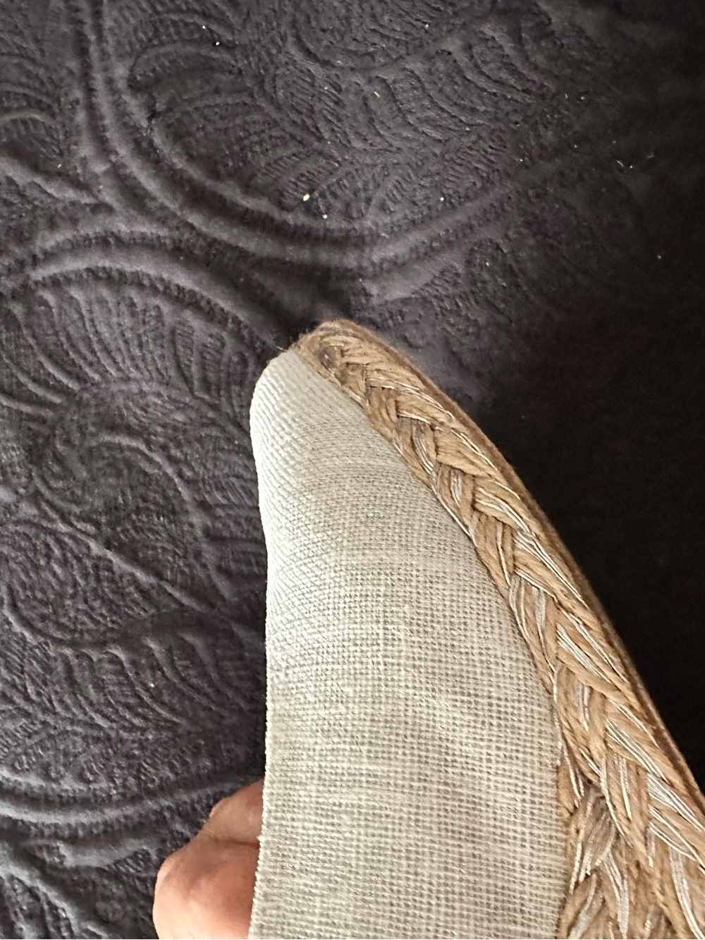 Andre Assous Light Beige Slingback Espadrille Wedges - Picture 14 of 14